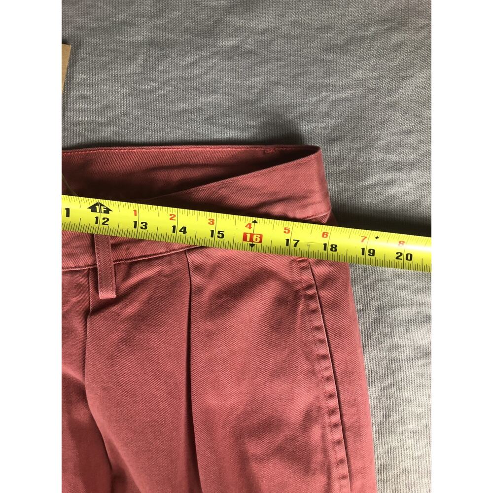 New Denimist Pants Womens 31 Nautical Red Blair Double Pleat Wide Leg Trousers - Picture 13 of 15
